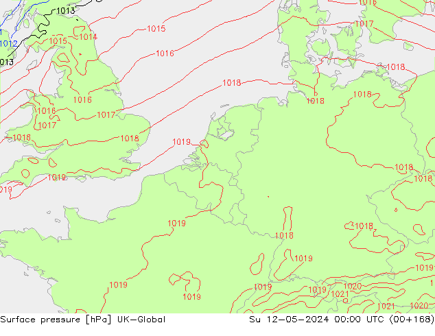 pression de l'air UK-Global dim 12.05.2024 00 UTC