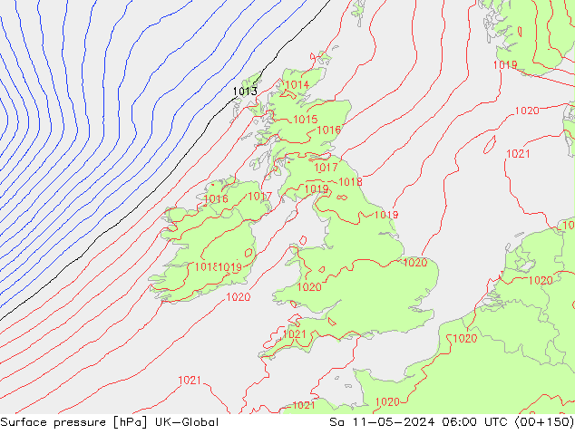 pressão do solo UK-Global Sáb 11.05.2024 06 UTC