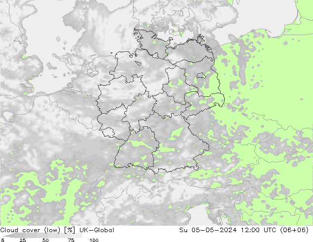 Nubes bajas UK-Global dom 05.05.2024 12 UTC