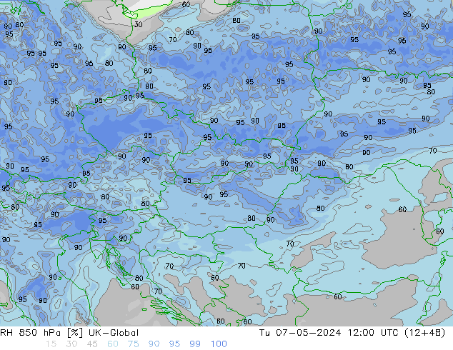 RV 850 hPa UK-Global di 07.05.2024 12 UTC