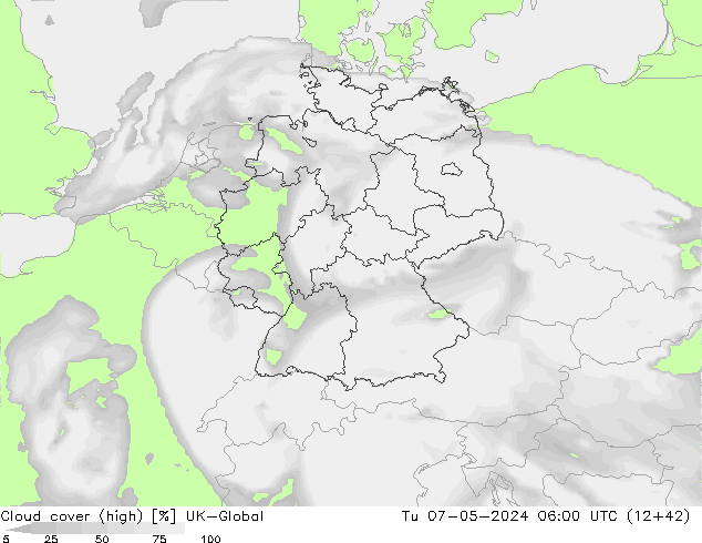 zachmurzenie (wysokie) UK-Global wto. 07.05.2024 06 UTC