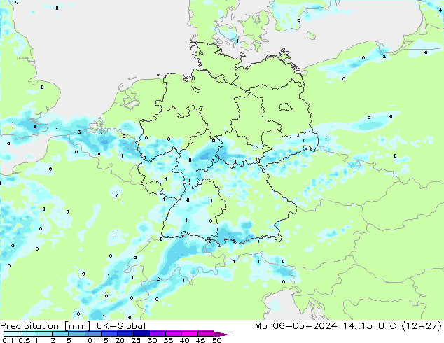 Precipitation UK-Global Mo 06.05.2024 15 UTC