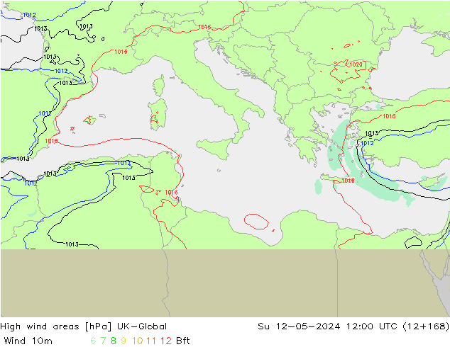 yüksek rüzgarlı alanlar UK-Global Paz 12.05.2024 12 UTC