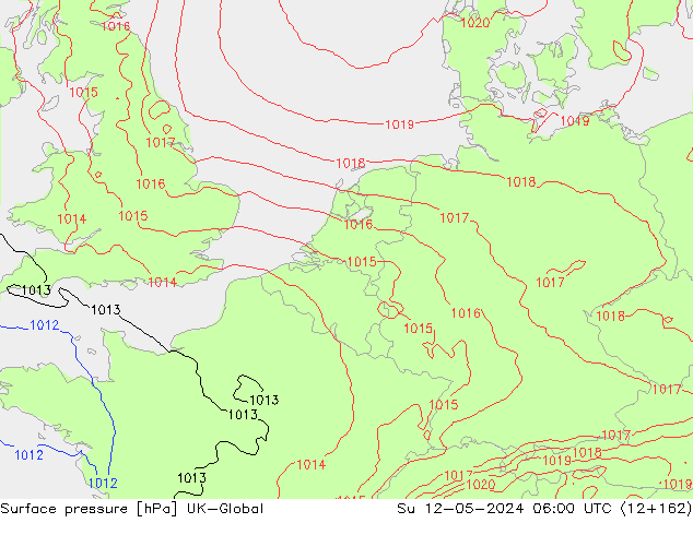pressão do solo UK-Global Dom 12.05.2024 06 UTC