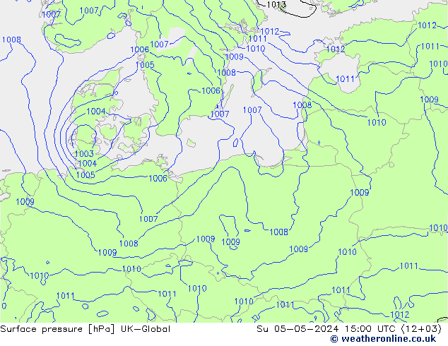 pressão do solo UK-Global Dom 05.05.2024 15 UTC