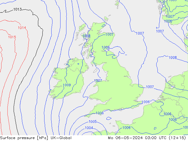 Surface pressure UK-Global Mo 06.05.2024 03 UTC