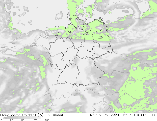 oblačnosti uprostřed UK-Global Po 06.05.2024 15 UTC