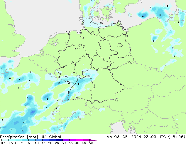 Precipitation UK-Global Mo 06.05.2024 00 UTC