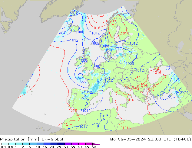 Precipitation UK-Global Mo 06.05.2024 00 UTC