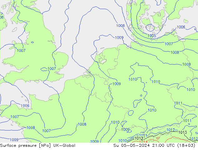 pressão do solo UK-Global Dom 05.05.2024 21 UTC