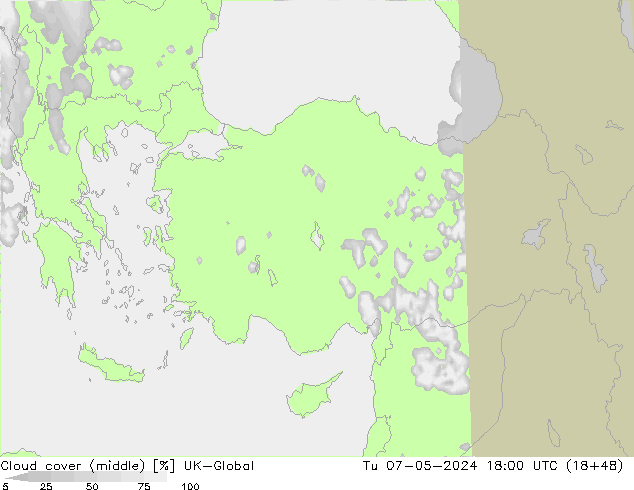 Cloud cover (middle) UK-Global Tu 07.05.2024 18 UTC
