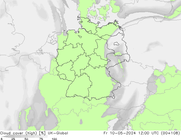 Bewolking (Hoog) UK-Global vr 10.05.2024 12 UTC