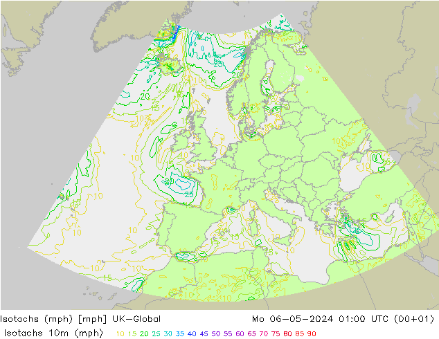 Isotachs (mph) UK-Global Mo 06.05.2024 01 UTC