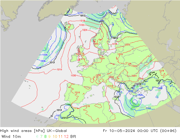 High wind areas UK-Global ven 10.05.2024 00 UTC