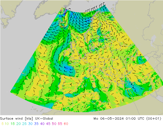 Surface wind UK-Global Mo 06.05.2024 01 UTC