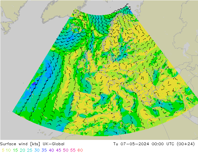 Bodenwind UK-Global Di 07.05.2024 00 UTC