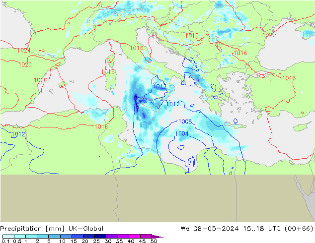Srážky UK-Global St 08.05.2024 18 UTC