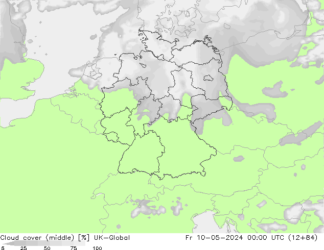 Cloud cover (middle) UK-Global Fr 10.05.2024 00 UTC