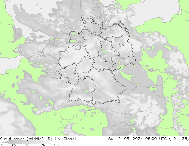Cloud cover (middle) UK-Global Su 12.05.2024 06 UTC
