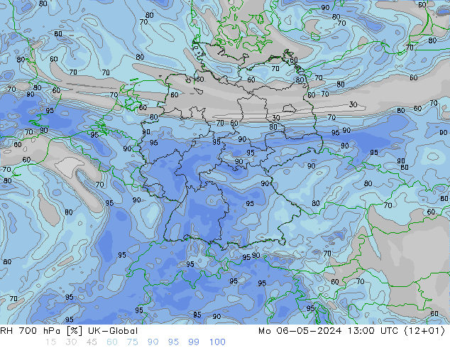 RV 700 hPa UK-Global ma 06.05.2024 13 UTC