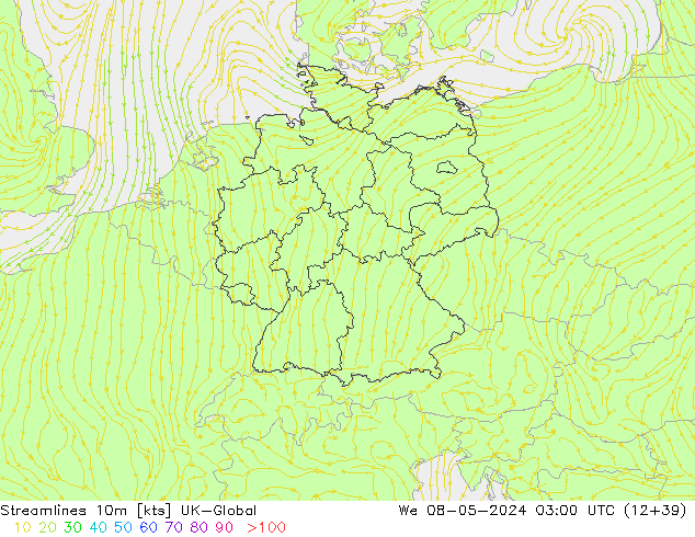 Streamlines 10m UK-Global We 08.05.2024 03 UTC