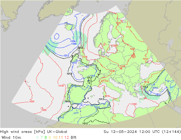 High wind areas UK-Global  12.05.2024 12 UTC