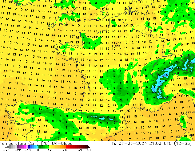 карта температуры UK-Global вт 07.05.2024 21 UTC