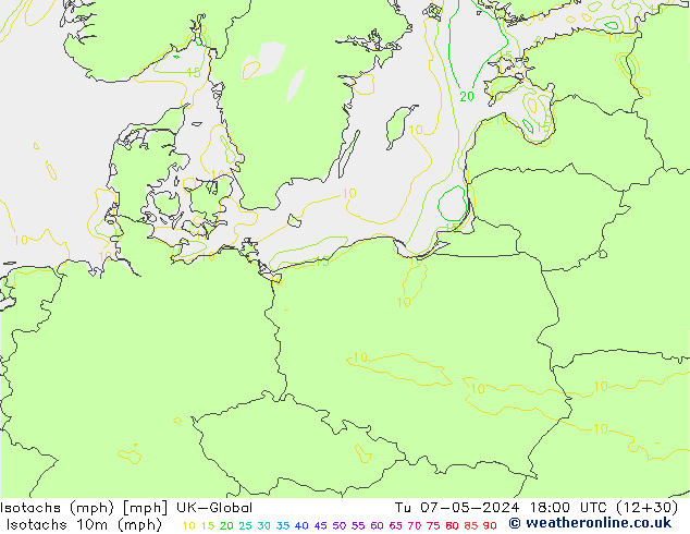 Isotachs (mph) UK-Global mar 07.05.2024 18 UTC