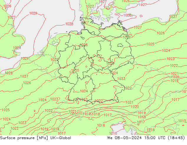 Bodendruck UK-Global Mi 08.05.2024 15 UTC