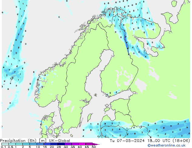 Nied. akkumuliert (6Std) UK-Global Di 07.05.2024 00 UTC