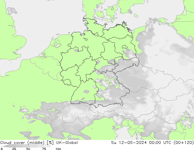 Nubes medias UK-Global dom 12.05.2024 00 UTC