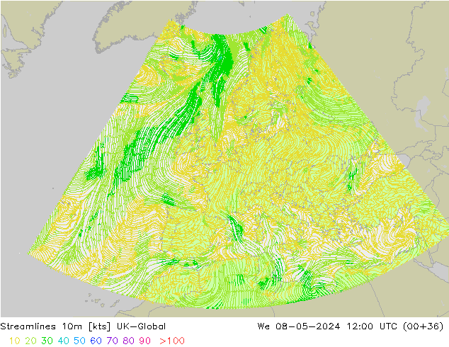 Linea di flusso 10m UK-Global mer 08.05.2024 12 UTC