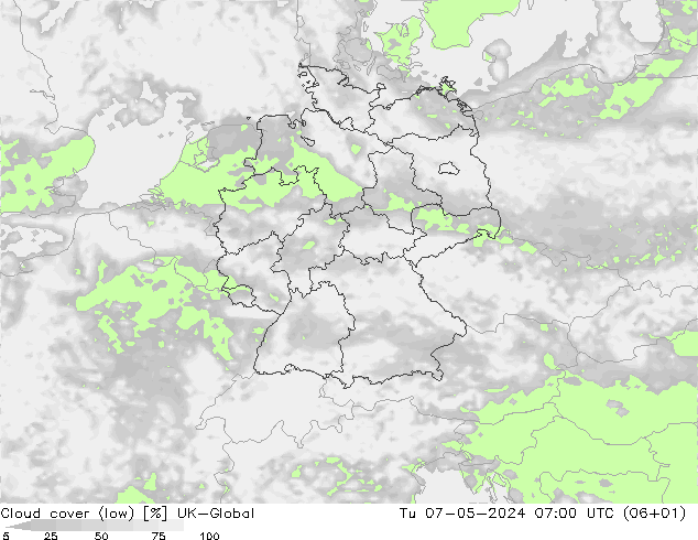 云 (低) UK-Global 星期二 07.05.2024 07 UTC