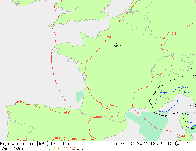 High wind areas UK-Global Ter 07.05.2024 12 UTC