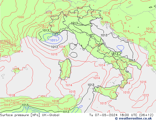 Bodendruck UK-Global Di 07.05.2024 18 UTC