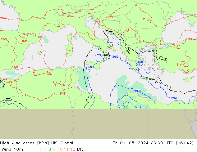 yüksek rüzgarlı alanlar UK-Global Per 09.05.2024 00 UTC