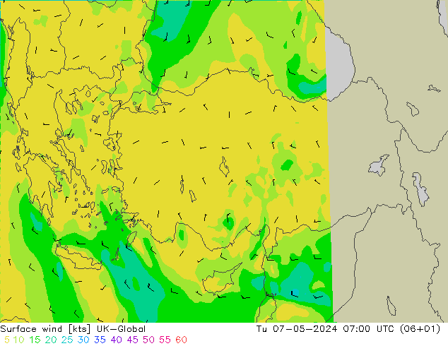 Rüzgar 10 m UK-Global Sa 07.05.2024 07 UTC
