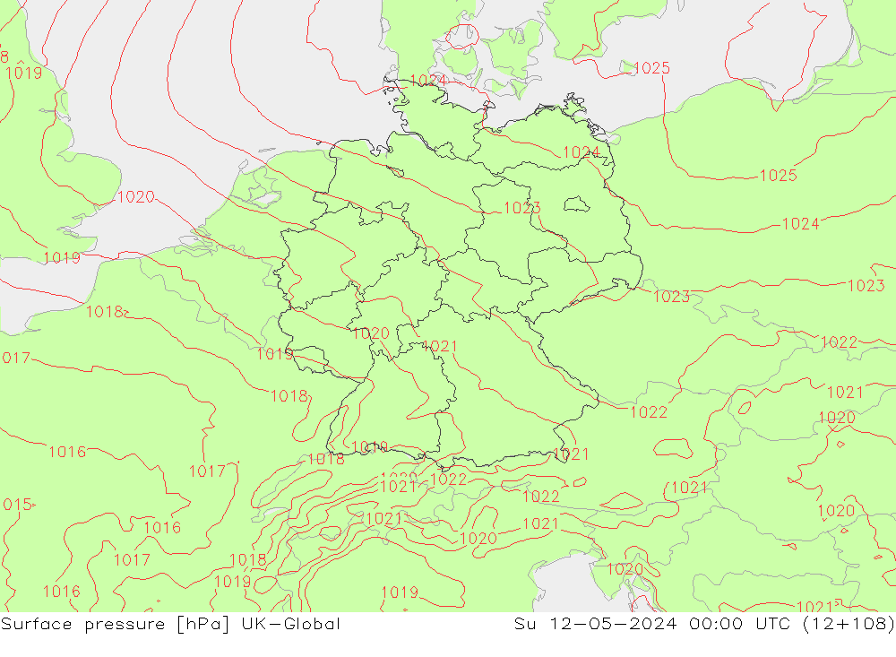 pression de l'air UK-Global dim 12.05.2024 00 UTC