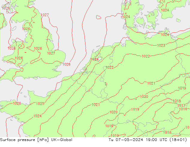 pressão do solo UK-Global Ter 07.05.2024 19 UTC
