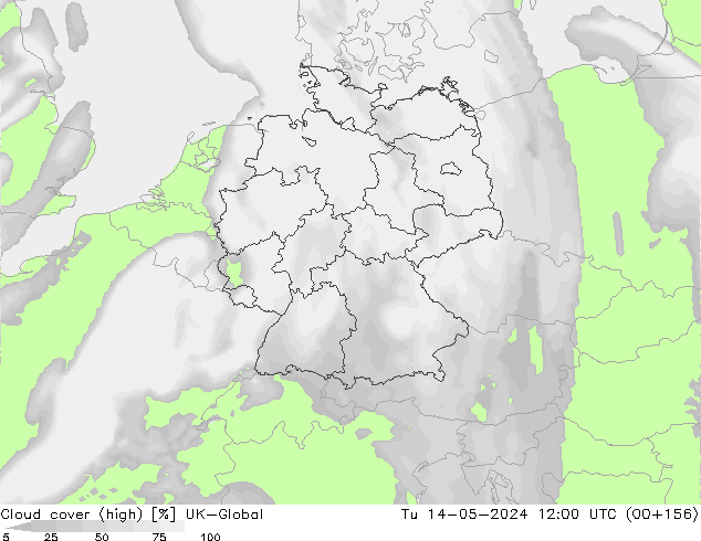 vysoký oblak UK-Global Út 14.05.2024 12 UTC