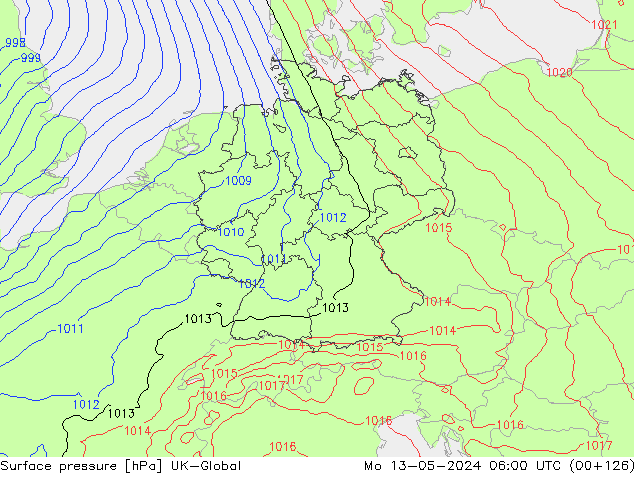 ciśnienie UK-Global pon. 13.05.2024 06 UTC