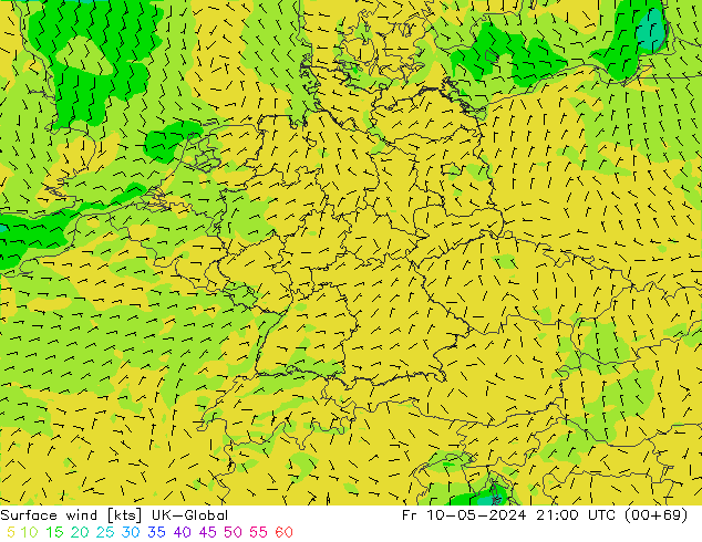 ветер 10 m UK-Global пт 10.05.2024 21 UTC