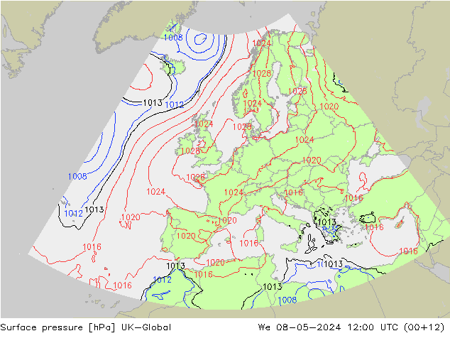 Bodendruck UK-Global Mi 08.05.2024 12 UTC