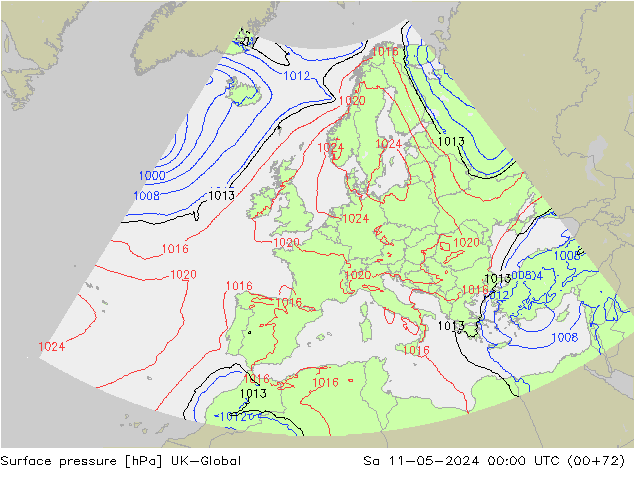 ciśnienie UK-Global so. 11.05.2024 00 UTC