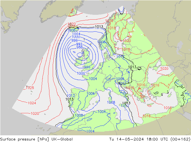 Luchtdruk (Grond) UK-Global di 14.05.2024 18 UTC