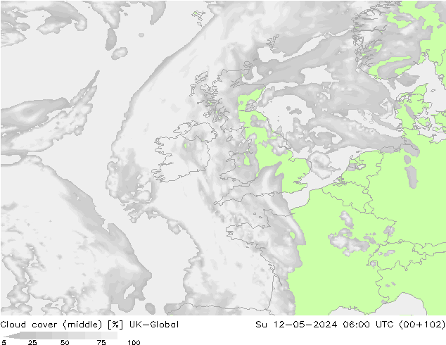 Cloud cover (middle) UK-Global Su 12.05.2024 06 UTC