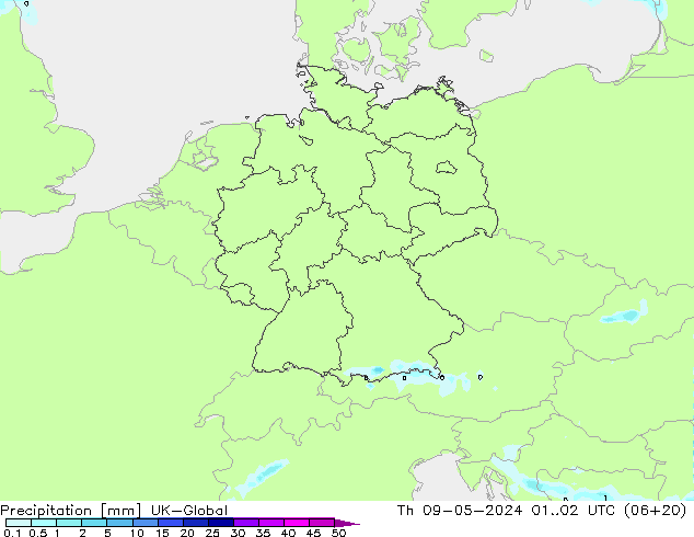 Niederschlag UK-Global Do 09.05.2024 02 UTC