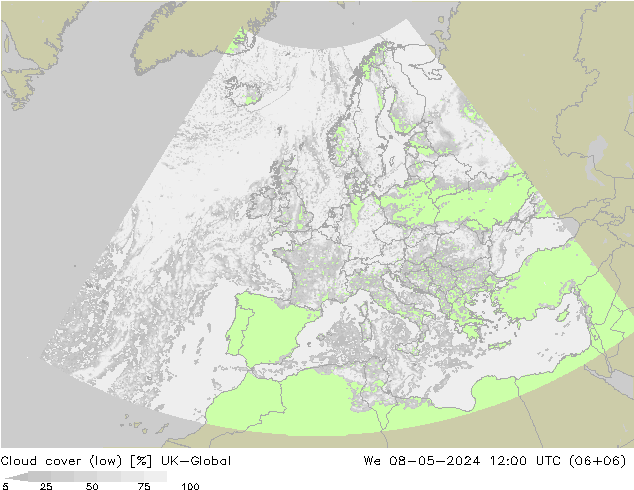 Nuages (bas) UK-Global mer 08.05.2024 12 UTC