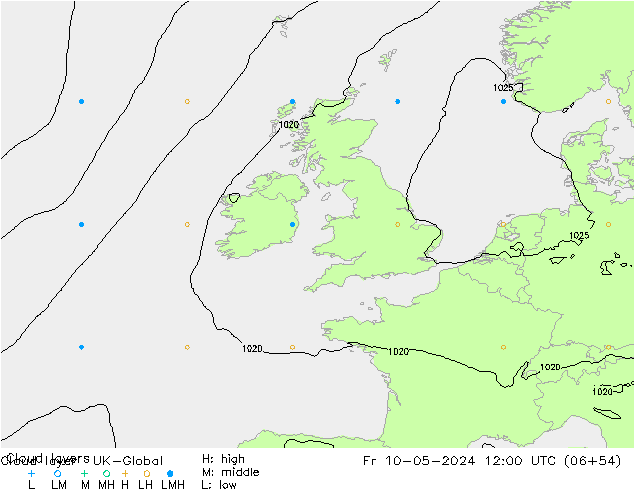Cloud layer UK-Global ven 10.05.2024 12 UTC