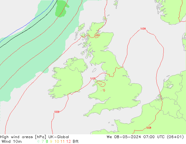 Windvelden UK-Global wo 08.05.2024 07 UTC